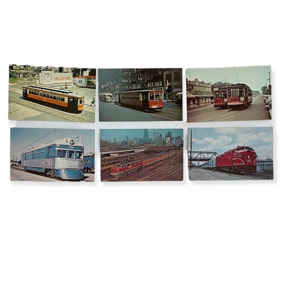 Vintage Other - Vintage Postcard Lot Railroad Trains Chicago Illinois 50s Excellent Condition
